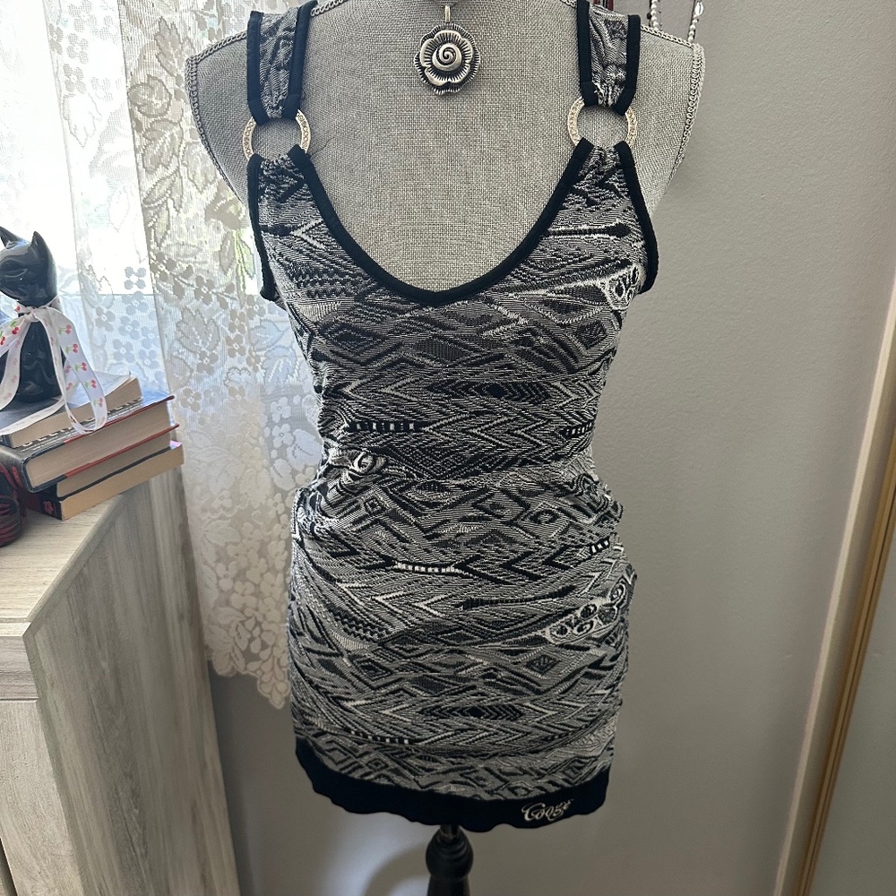 Coogi Intarsia Sweater Dress Size Small